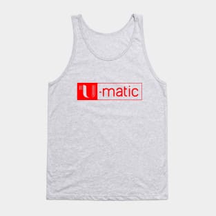 U-matic 3/4 inch video tape red logo Umatic Tank Top